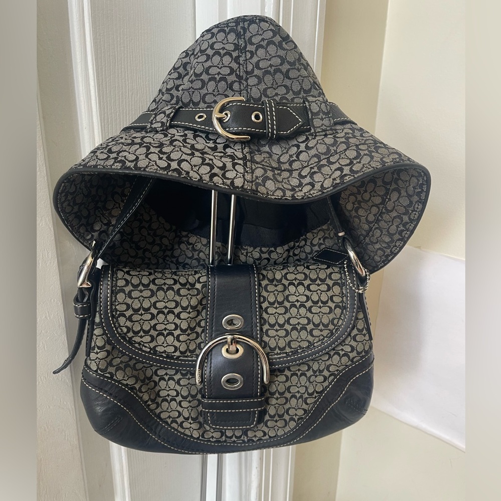 Coach Soho Y2K signature C monogram Bag and bucket Hat.